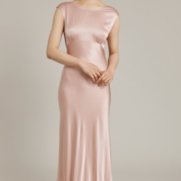 GHOST LONDON - OLIVIA SATIN MAXI DRESS - Picture 4 of 6